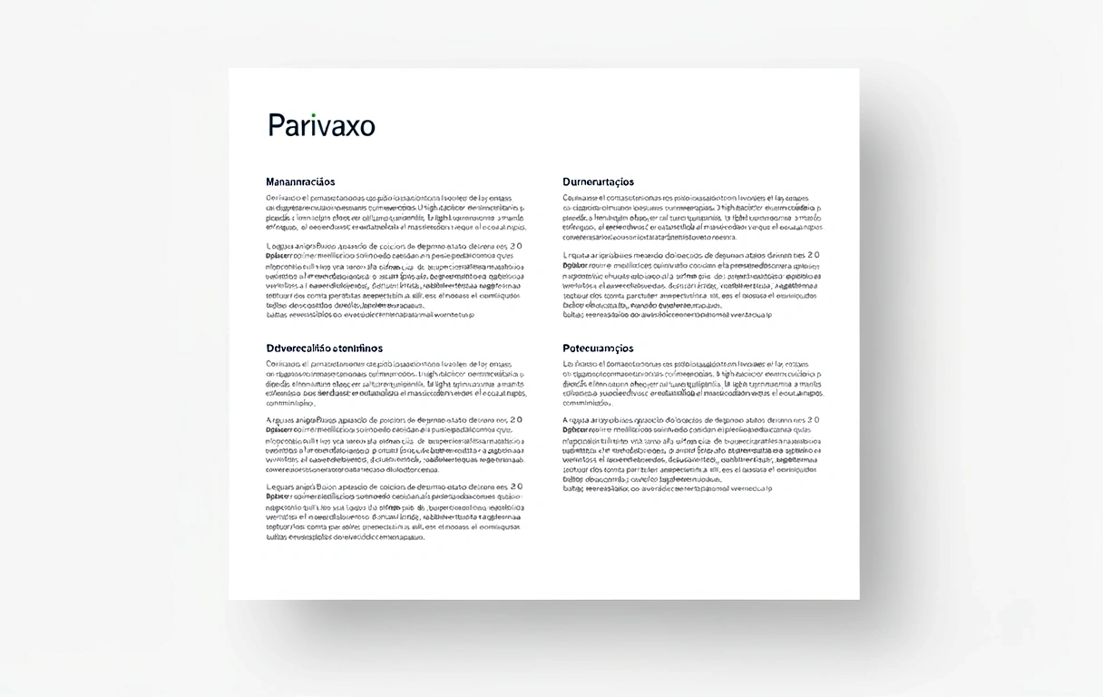 Documentación técnica de Parivaxo